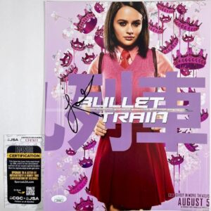 Joey King Signed Bullet Train 11x14 Photo Authentic Autograph Prince JSA COA