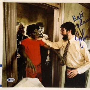 John Landis Signed Michael Jackson's Thriller Music Video 11x14 Photo BAS COA