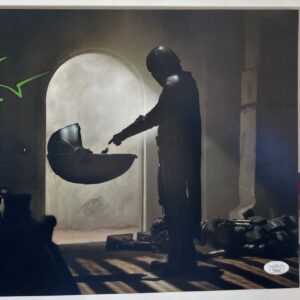 John Rosengrant Signed Star Wars The Mandalorian Groku 11x14 Photo C JSA COA