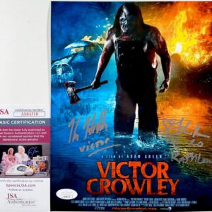 Kane Hodder & Felissa Rose Signed Victor Crowley 8x10 Photo Autograph JSA COA