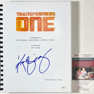 Keegan-Michael Key Signed Transformers One Full Movie Script Autograph JSA COA
