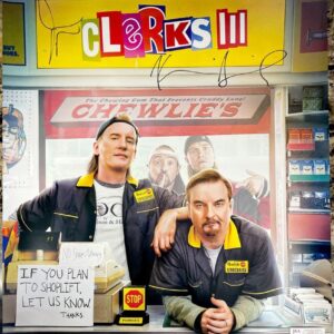 Kevin Smith & Jason Mewes Signed Clerks III 27x40 Double Sided Poster JSA COA