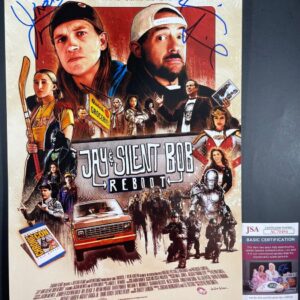 Kevin Smith & Jason Mewes Signed Jay & Silent Bob Reboot 11x17 Poster JSA COA