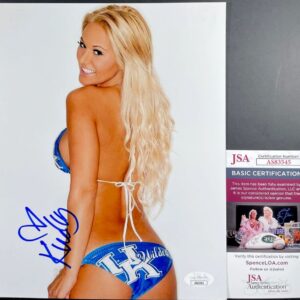 Kindly Myers Signed UK 8x10 Photo C Autograph Playboy Maxim Model JSA COA