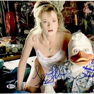 Lea Thompson & Ed Gale Signed Howard The Duck 11x14 Photo D Autograph BAS COA