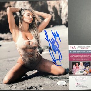 Lindsey Pelas Signed 8x10 Photo J Autograph Playboy Maxim Model JSA COA