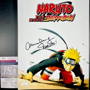 Maile Flanagan Signed Naruto Shippuden Metallic 11x14 Photo Autograph JSA COA