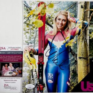 Mikaela Shiffrin Signed 8x10 Photo D Autograph Olympic Gold Medal Skier JSA COA