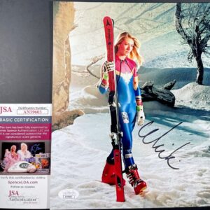 Mikaela Shiffrin Signed 8x10 Photo E Autograph Olympic Gold Medal Skier JSA COA