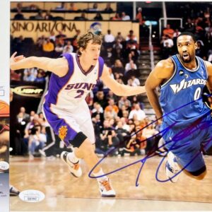 NBA Gilbert Arenas Signed Washington Wizards 8x10 Photo A Autograph JSA COA