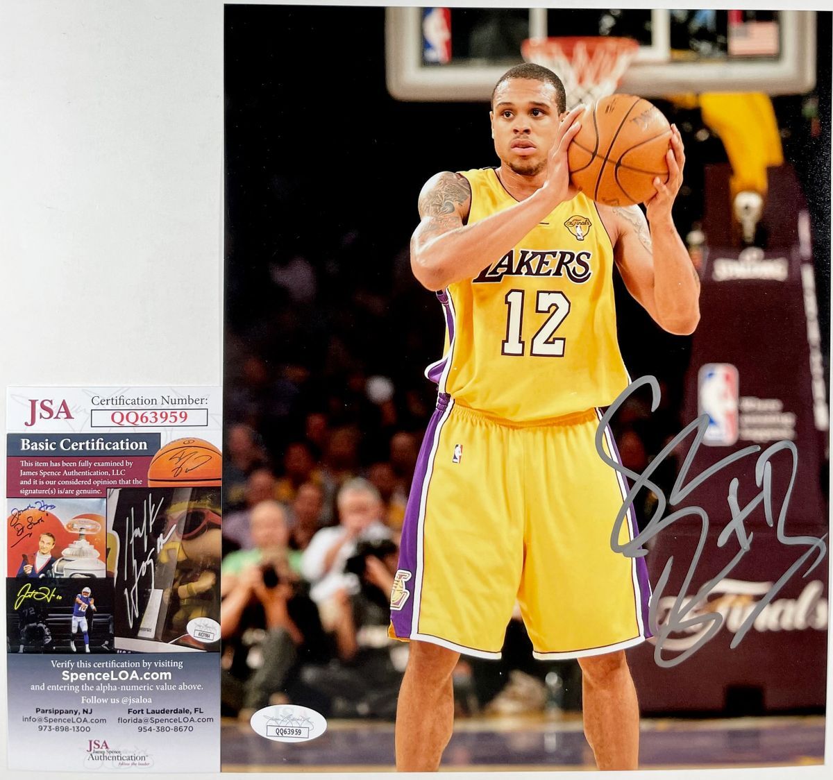 NBA Shannon Brown Signed Los Angeles Lakers 8x10 Photo C Autograph JSA COA
