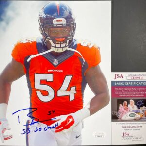 NFL Denver Broncos Brandon Marshall Signed 8x10 Photo A Autograph JSA COA