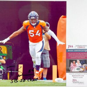 NFL Denver Broncos Brandon Marshall Signed 8x10 Photo B Autograph JSA COA