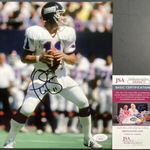 NFL Phil Simms New York Giants Super Bowl XXI MVP Signed 8x10 Photo I JSA COA