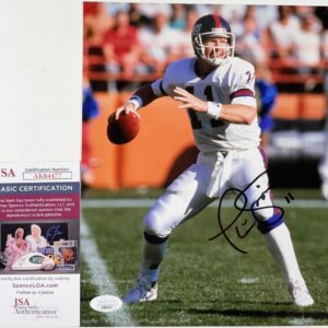 NFL Phil Simms New York Giants Super Bowl XXI MVP Signed 8x10 Photo K JSA COA