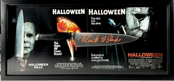 Nick Castle Signed Halloween Kitchen Knife Framed Shadow Box Display JSA COA