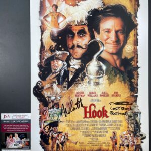 Nick Castle & Thomas Tulak Signed Hook 11x17 Movie Poster B Autograph JSA COA