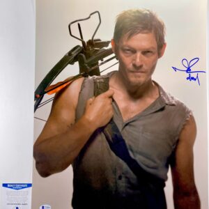 Norman Reedus Signed The Walking Dead Daryl Dixon 16x20 Photo Autograph BAS COA