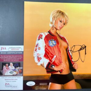 Paris Hilton Signed 8x10 Photo F Autograph Sexy Model DJ Actress JSA COA
