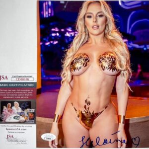 Playboy Playmate Heloine Moreno Signed 8x10 Photo B Autograph JSA COA
