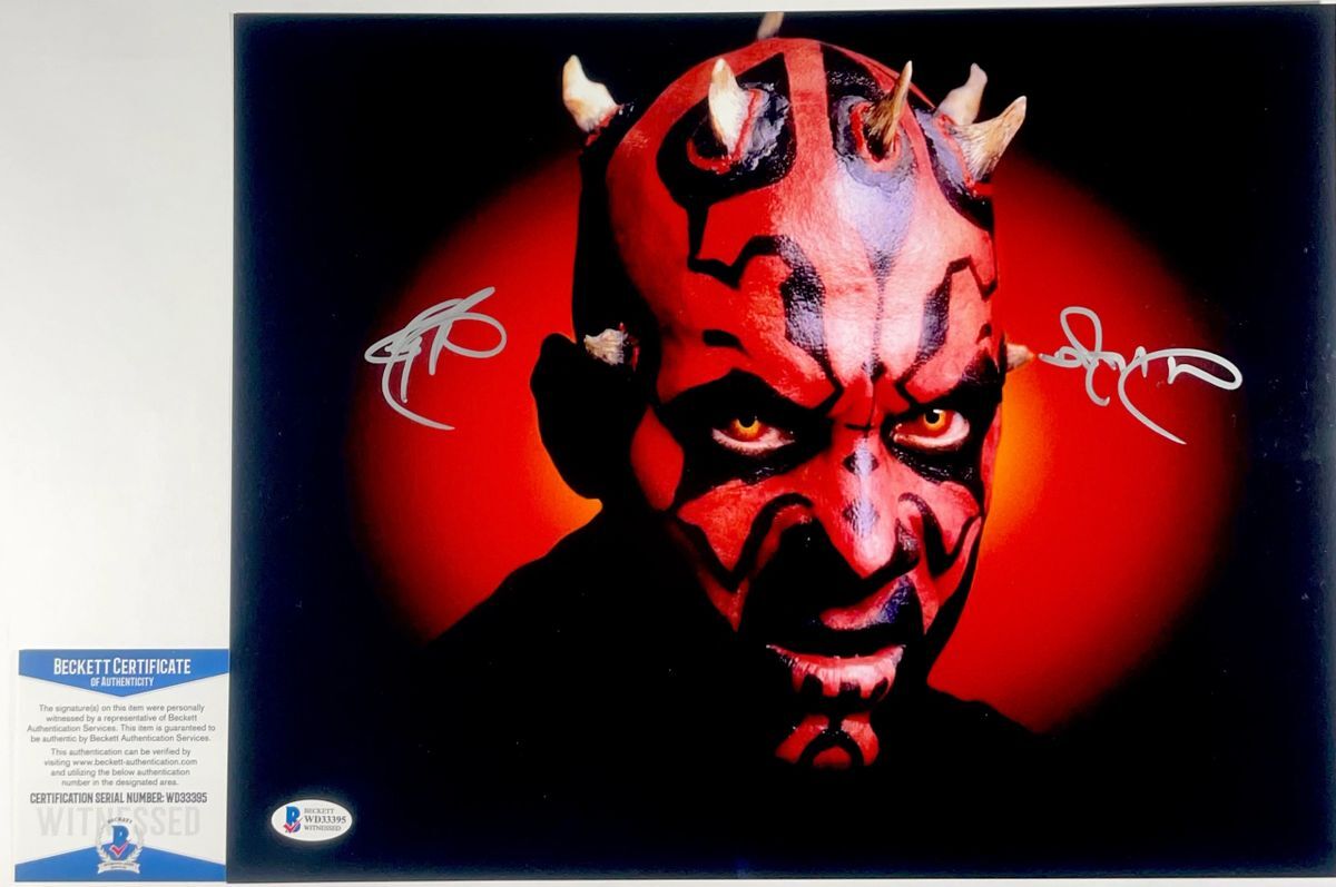 Ray Park Signed Star Wars The Phantom Menace 11x14 Photo B Autograph BAS COA