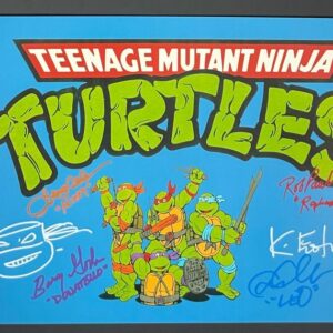 Teenage Mutant Ninja Turtles Cast Signed x5 11x17 Poster G Eastman TMNT JSA COA