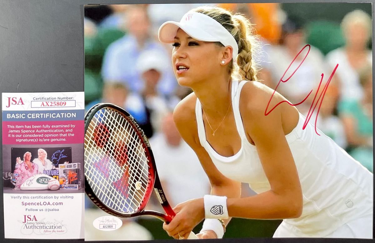 Tennis Bombshell Anna Kournikova Signed 8x10 Photo B Autograph Model JSA COA