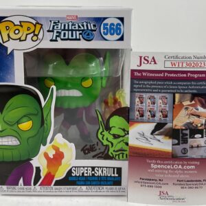 Tone Rodriguez Signed Sketched Marvel Super-Skrull Funko POP Autograph JSA COA