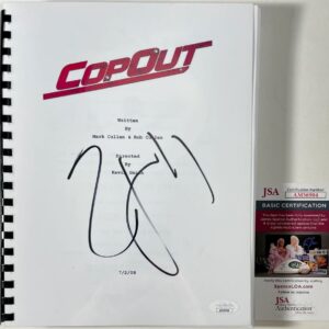 Tracy Morgan Signed Cop Out Complete Movie Script Autograph JSA COA