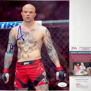 UFC Anthony Smith Signed 8x10 Photo A Authentic Autograph MMA Fighter JSA COA