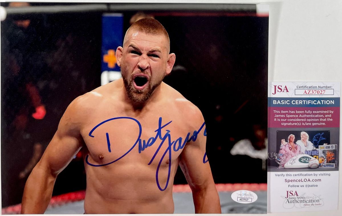 UFC Dustin Jacoby Signed 8x10 Photo B Autograph Light Heavyweight JSA COA