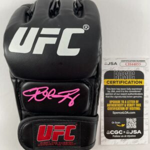 UFC Fighter Ronda Rousey Signed Black MMA Glove Authentic Autograph WWE JSA COA