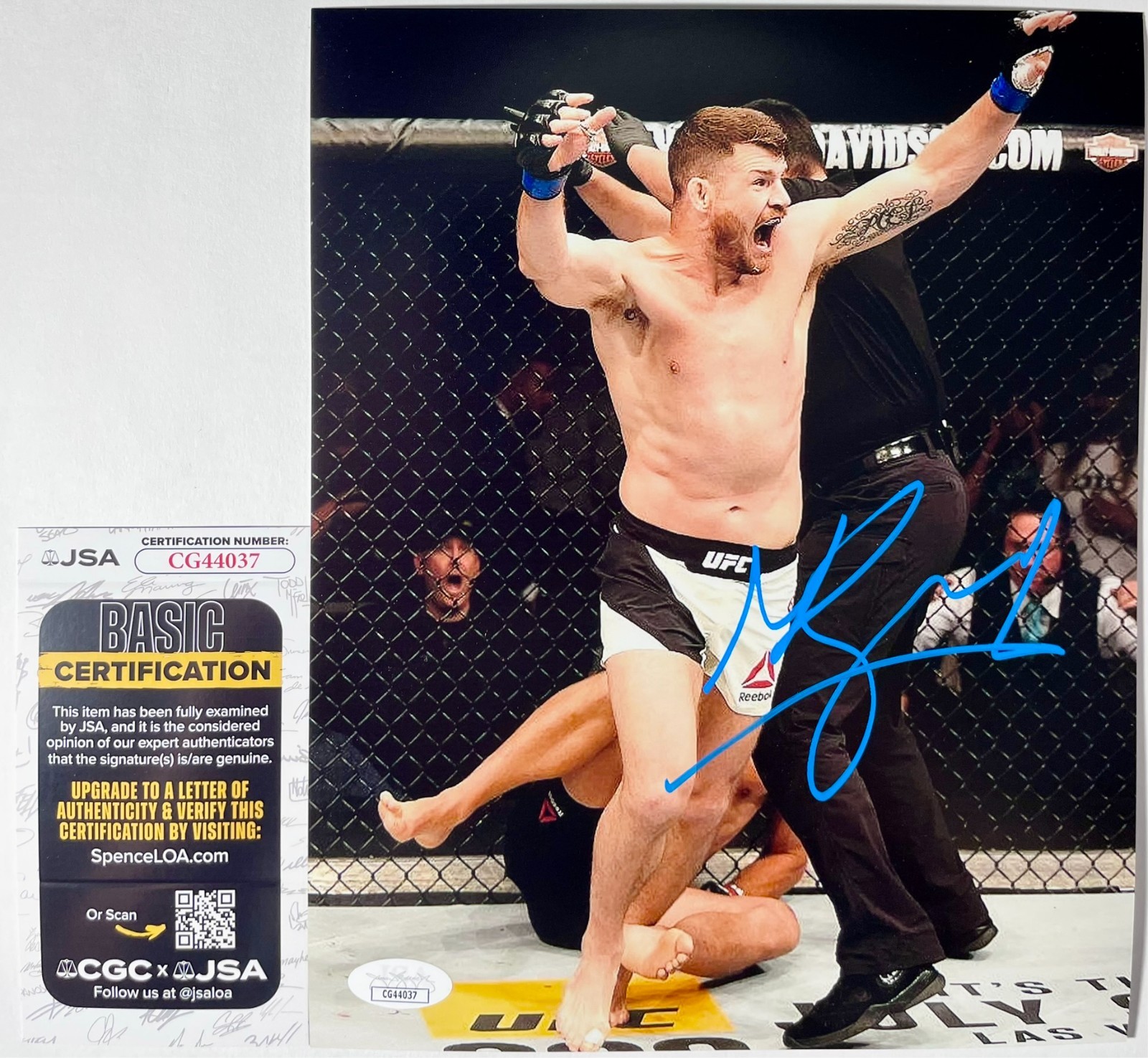 UFC MMA Fighter Michael Bisping Signed 8x10 Photo Authentic Autograph JSA COA