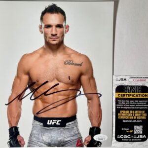 UFC MMA Fighter Michael Chandler Signed 8x10 Photo Authentic Autograph JSA COA