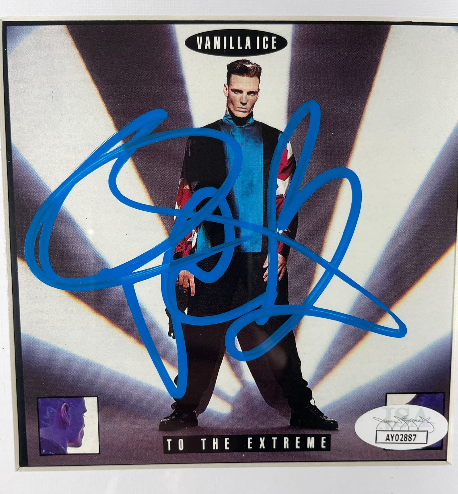 Vanilla Ice Signed To The Extreme CD Booklet Framed Matted Display Auto JSA COA - Image 2