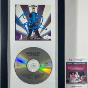 Vanilla Ice Signed To The Extreme CD Booklet Framed Matted Display Auto JSA COA