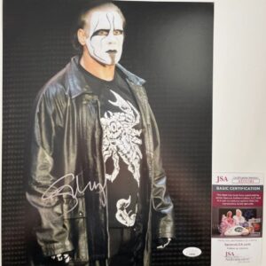 WCW Sting Signed 11x14 Photo B Autograph WWE All Elite Wrestling AEW JSA COA