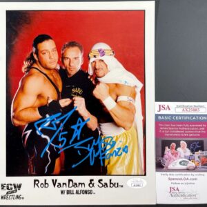 WWE ECW Rob Van Dam & Bill Alfonso Signed 8x10 Photo A Autograph JSA COA