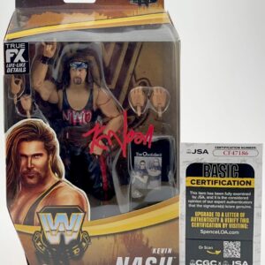 WWE Kevin Nash Signed Mattel Legends Elite Wrestling Figure Autograph JSA COA
