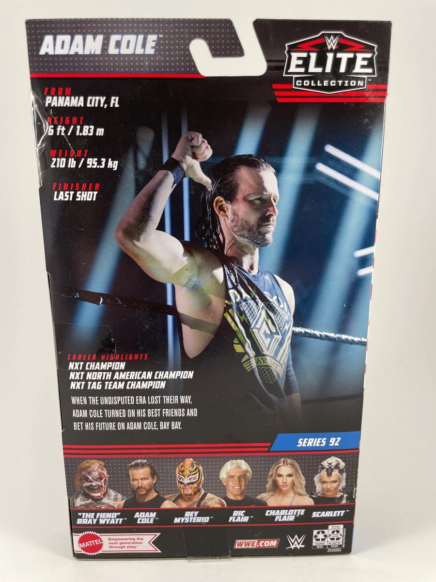 WWE NXT Adam Cole Signed Mattel Elite Wrestling Figure Undisputed Era JSA COA - Image 4