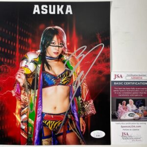 WWE NXT Asuka Signed 8x10 Photo A Autograph WrestleMania JSA COA