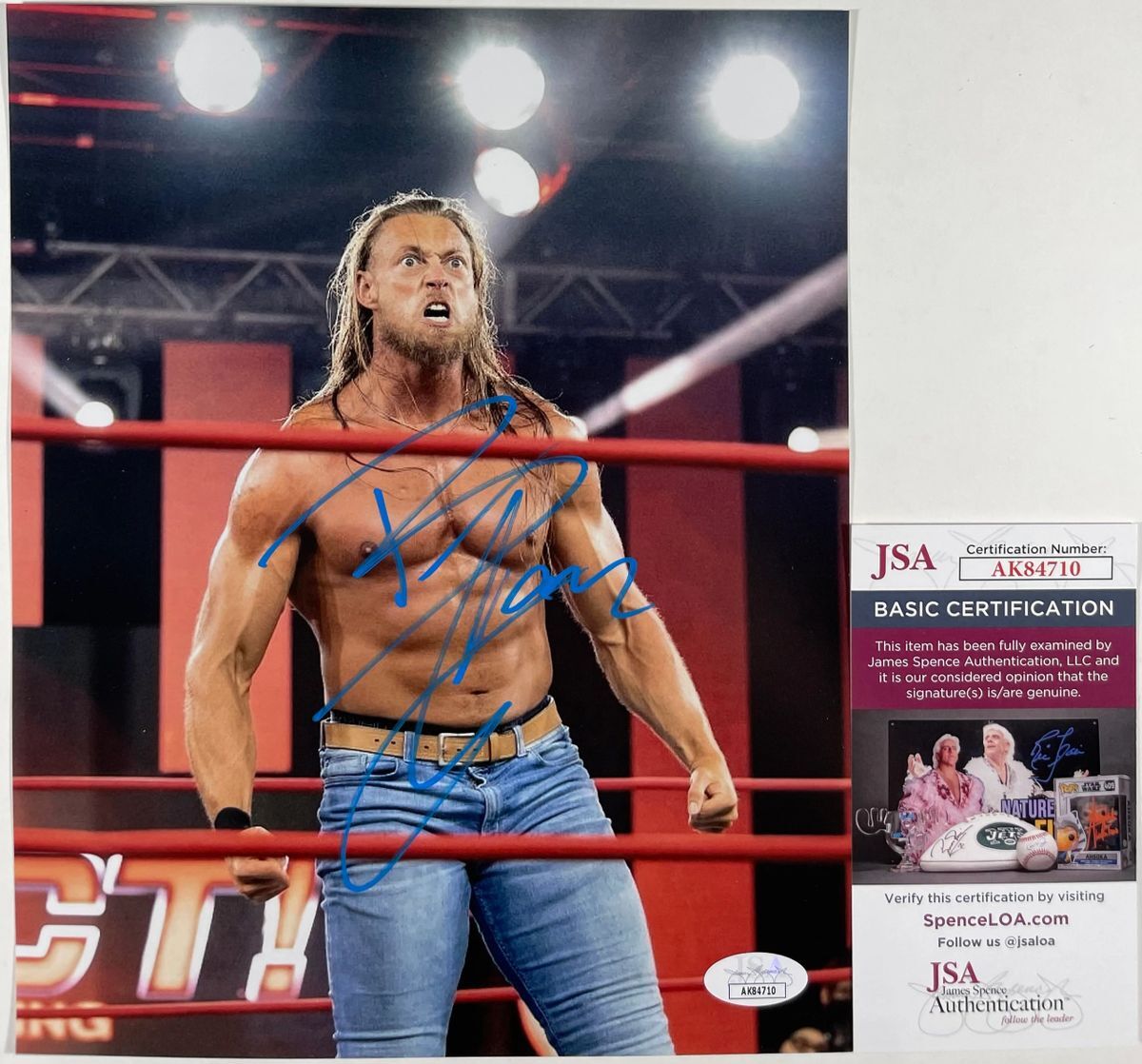 WWE NXT Big Cass Signed 8x10 Photo Autograph Big Bill W Morrissey AEW JSA COA