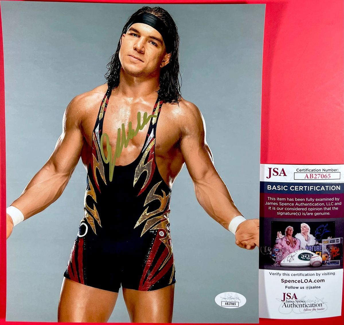 WWE NXT Chad Gable Signed 8x10 Photo A Autograph Alpha Academy JSA COA