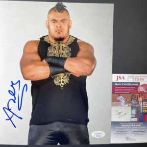 WWE NXT Dabba-Kato Signed 8x10 Photo A Autograph Commander Azeez JSA COA