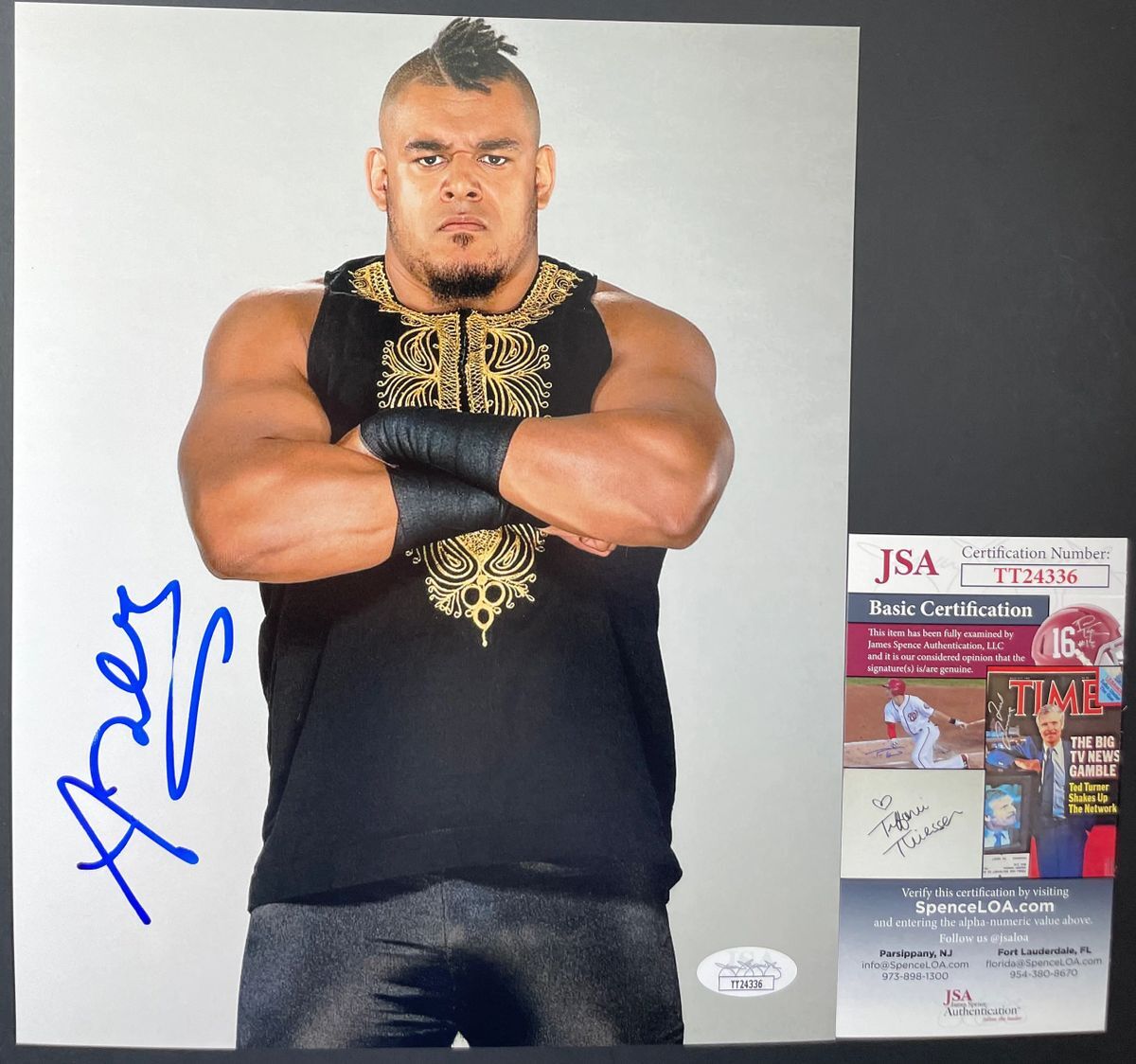 WWE NXT Dabba-Kato Signed 8x10 Photo A Autograph Commander Azeez JSA COA