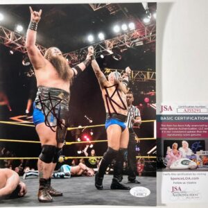 WWE NXT Erik & Ivar Signed Viking Raiders 8x10 Photo D Autograph JSA COA