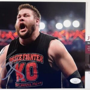 WWE NXT Kevin Owens Signed 8x10 Photo R Autograph WrestleMania JSA COA
