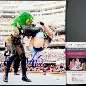 WWE NXT Liv Morgan Signed WrestleMania 39 8x10 Photo B Autograph JSA COA