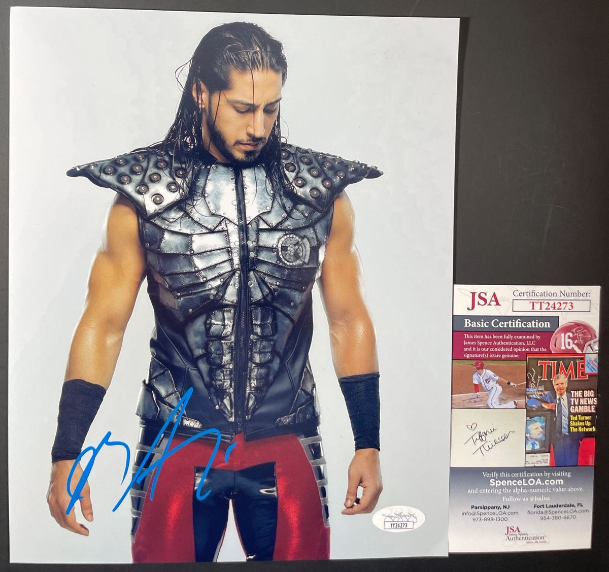 WWE NXT Mustafa Ali Signed 8x10 Photo B Autograph WrestleMania JSA COA