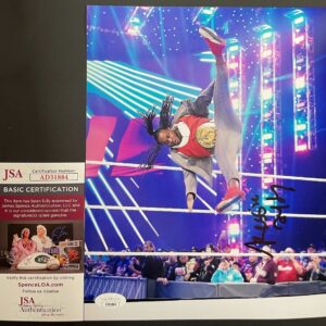 WWE NXT Reggie Signed 8x10 Photo B Autograph Reginald WrestleMania JSA COA